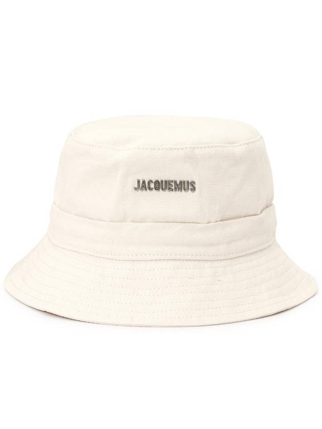 Le bob Gadjo Bucket Hat Offwhite - JACQUEMUS - BALAAN 3