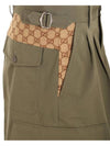 Canvas Track Pants Green - GUCCI - BALAAN 6