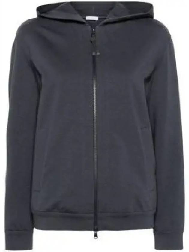 Zipped Hooded Jacket Blue - BRUNELLO CUCINELLI - BALAAN 2