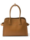 Medium Leather Tote Bag Caramel - PRADA - BALAAN 1