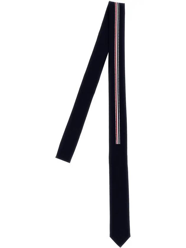 RWB Striped Wool Tie Navy - THOM BROWNE - BALAAN 2