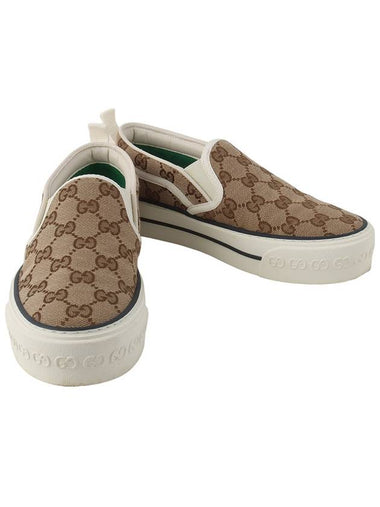 643489 1977 Tennis Slip on Sneakers 35 1 2 Size 33595 - GUCCI - BALAAN 1