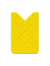 Intrecciato Silicone Card Wallet Yellow - BOTTEGA VENETA - BALAAN 1