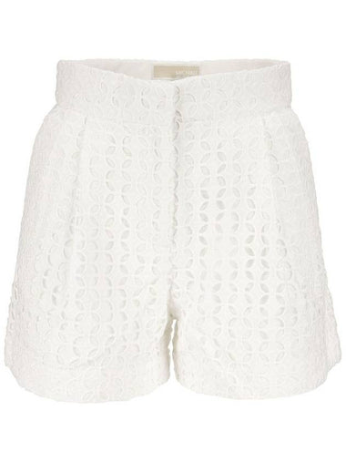 Eyelet Pleated Shorts - MICHAEL KORS - BALAAN 1