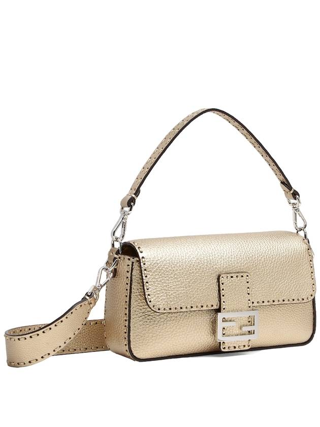 Baguette Selleria Shoulder Bag Gold - FENDI - BALAAN 3