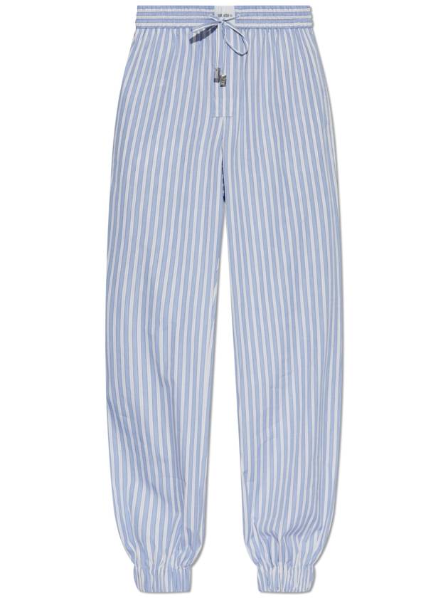 The Attico Trousers With Striped Pattern, Women's, Light Blue - THE ATTICO - BALAAN 1