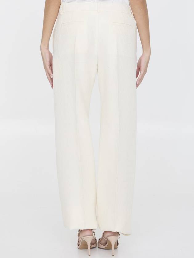 Toile Iconographe Trousers - VALENTINO - BALAAN 4