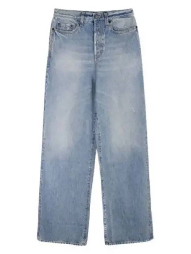 Denim Cotton Bootcut Jeans Blue - SAINT LAURENT - BALAAN 2