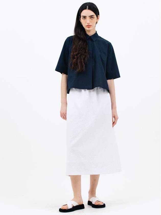 crease midi skirt white - JUN BY JUN K - BALAAN 3