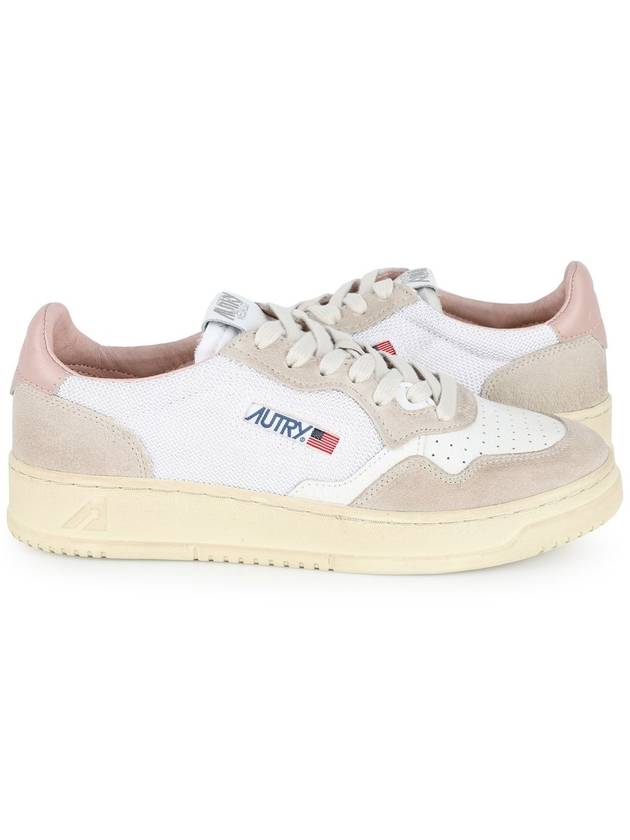 Women's Medalist Pink Tab Mesh Low Top Sneakers White - AUTRY - BALAAN 2