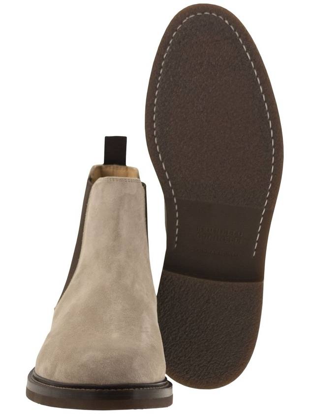 Chelsea Boot in suede - BRUNELLO CUCINELLI - BALAAN 5