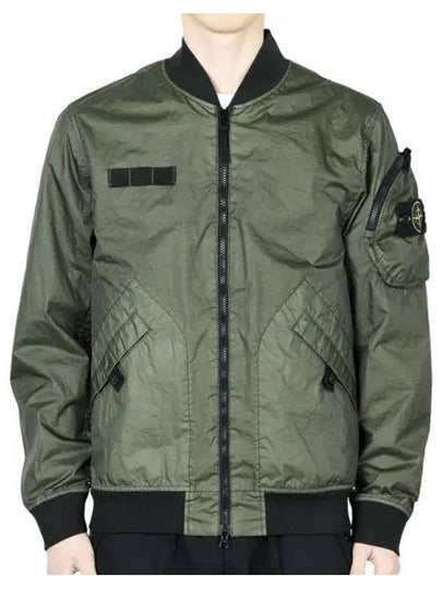 Wappen Patch Bomber Jacket Khaki - STONE ISLAND - BALAAN 2