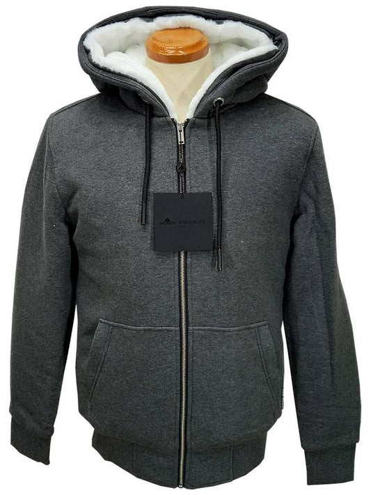 Classic Bunny Zip Up Hoodie White Lining Charcoal - MOOSE KNUCKLES - BALAAN 2