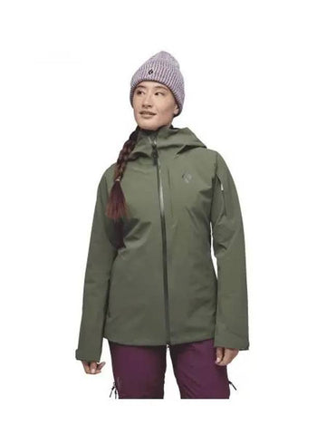 BLACK DIAMOND recon insulated shell WOMENS NAWAP745022 - BLACK & BROWN - BALAAN 1