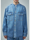 Denim Long Sleeve Shirt Blue - BOTTEGA VENETA - BALAAN 2