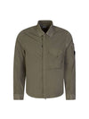 Chrome R Overshirt Zip-up Jacket Green - CP COMPANY - BALAAN 1