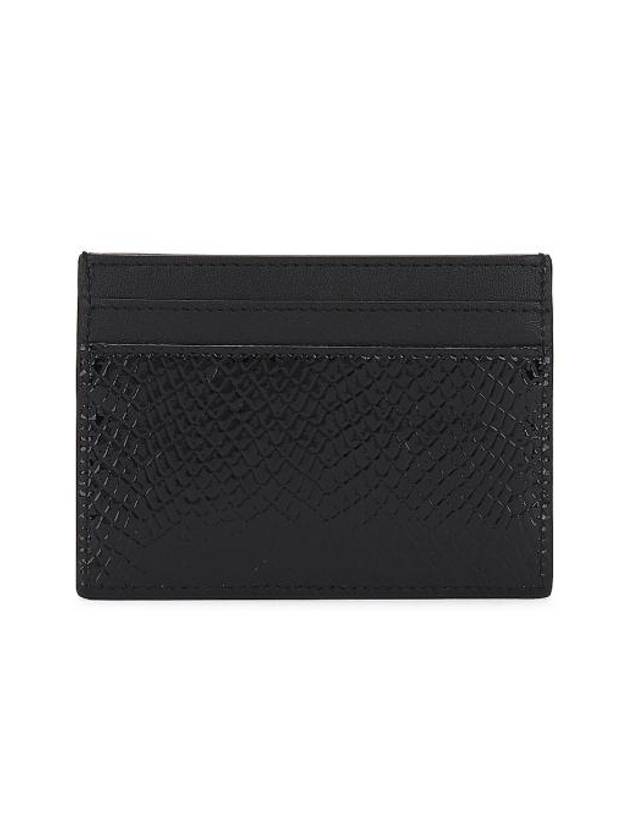 Cassandre Logo Card Wallet Black - SAINT LAURENT - BALAAN 4