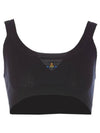 ORB Logo Knit Bra Black - VIVIENNE WESTWOOD - BALAAN 2