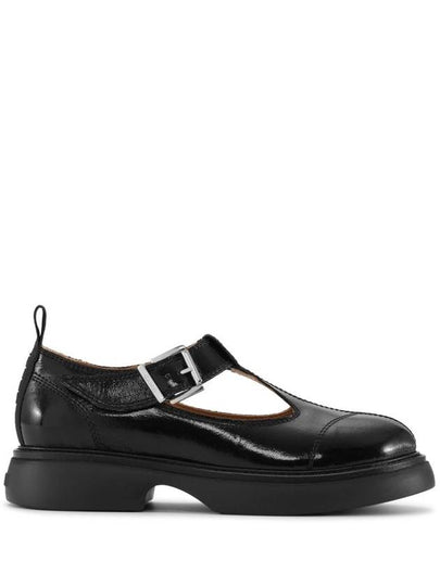 Cut-Out Buckle Loafers Black - GANNI - BALAAN 2