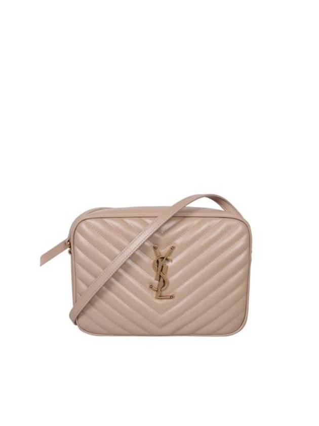 Lou Logo Quilting Cross Bag Beige - SAINT LAURENT - BALAAN 2