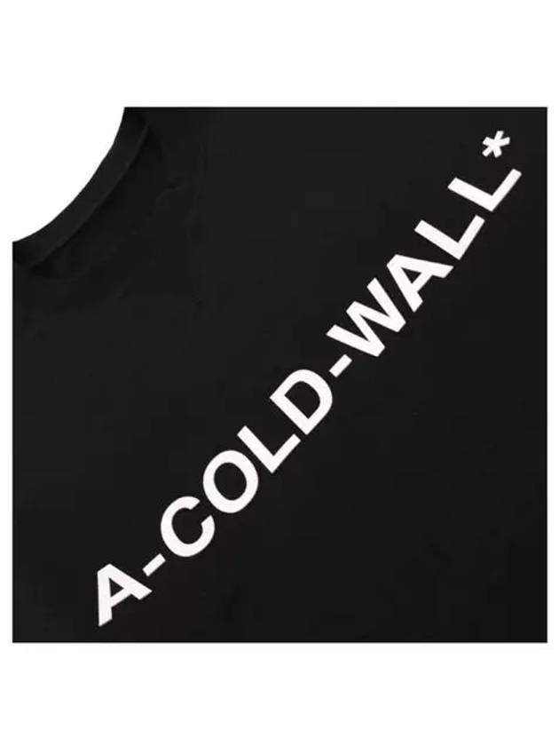 A COLD WALL Men s Black Essential Logo Sweatshirt AC221MMT300I - A-COLD-WALL - BALAAN 6