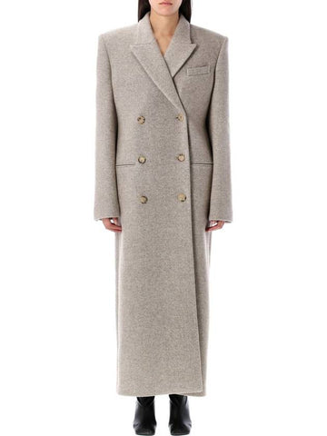 Magda Butrym Long Db Coat Beige - MAGDA BUTRYM - BALAAN 1