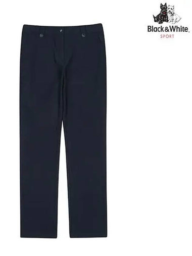 Women s double weave basic fit 10cm pants 5024LXWN NAVY - BLACK&WHITE - BALAAN 1