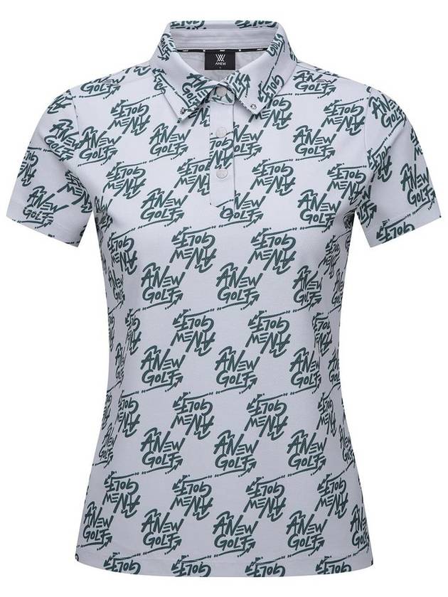 Official W LOGO PATTERN SHORT T SHIRT GR - ANEWGOLF - BALAAN 1