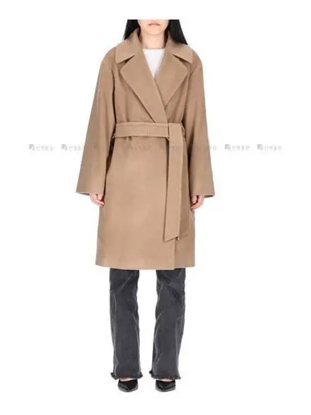 Tigre Wool Wrap Single Coat Camel - MAX MARA - BALAAN 2