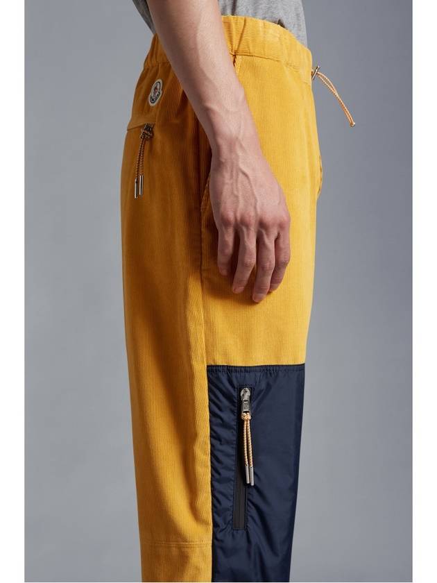 nylon panel track pants yellow - MONCLER - BALAAN 5