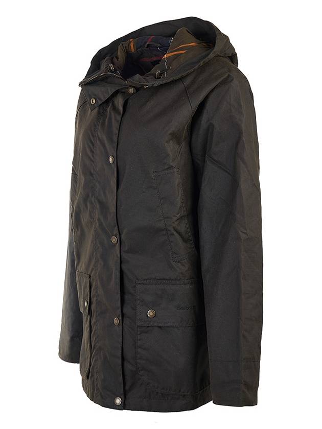 Arley Wax Hooded Jacket Khaki - BARBOUR - BALAAN 3