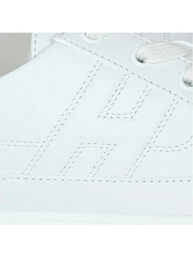 H logo white leather deep sneakers 250 - HERMES - BALAAN 4