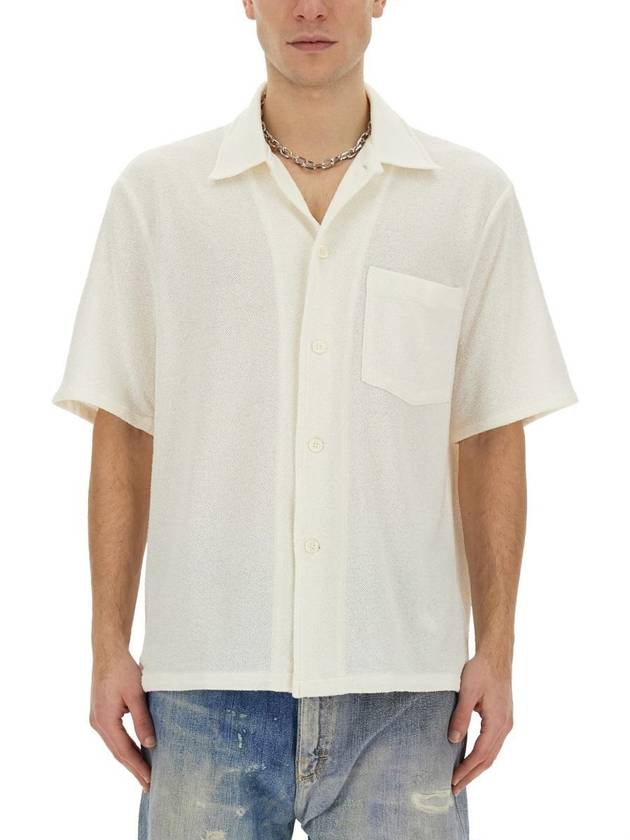 Box Boucle Pocket Short Sleeve Shirt White - OUR LEGACY - BALAAN 2