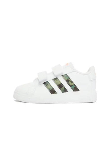 Kids Infants Grand Court Lifestyle Hook And Loop Sneakers White - ADIDAS - BALAAN 1