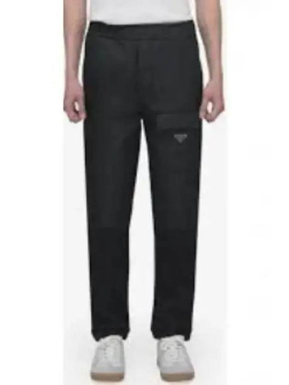 Triangle Logo Pocket Track Pants Black - PRADA - BALAAN 2