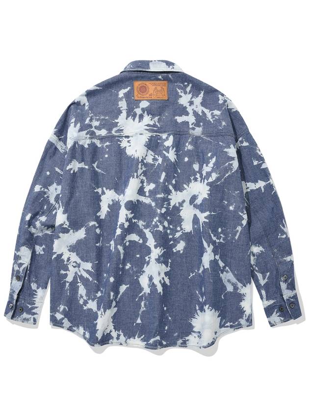 hand bleached oversized denim shirt light - CONECTX - BALAAN 3