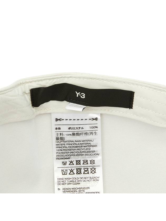 Y 3 Logo H62982 TALC Ball Cap Hat - YOHJI YAMAMOTO - BALAAN 9