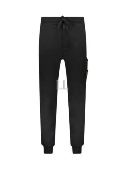 Cotton Fleece Cargo Truck Pants Black - STONE ISLAND - BALAAN 2