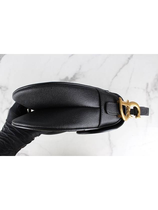 CD Saddlebag Black Gold Plated - DIOR - BALAAN 7