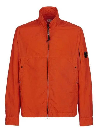 Tylon Lens Wappen Overshirt Zip-Up Jacket Orange - CP COMPANY - BALAAN 1