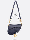 Saddle Grained Calfskin Shoulder Bag Navy - DIOR - BALAAN 6