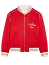 Paris Teddy Satin Jacket Red - CELINE - BALAAN 2