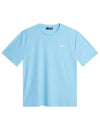 Ade Logo Print Short Sleeve T-Shirt Sky Blue - J.LINDEBERG - BALAAN 2