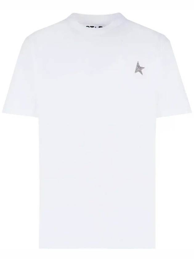 Star Printing Short Sleeve T-Shirt White - GOLDEN GOOSE - BALAAN 3