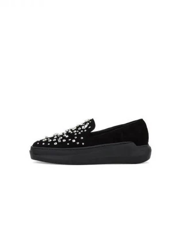 WOMEN NOTASH Suede Loafers Black 271395 - GIUSEPPE ZANOTTI - BALAAN 1