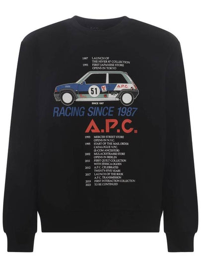 Mac Racing Car Sweatshirt Black - A.P.C. - BALAAN 2