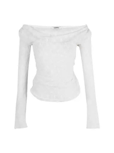 Lace Fitted Classical Top Ivory - CERRIC - BALAAN 1