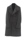 Breasted Cashmere Double Coat Grey - BALMAIN - BALAAN 1