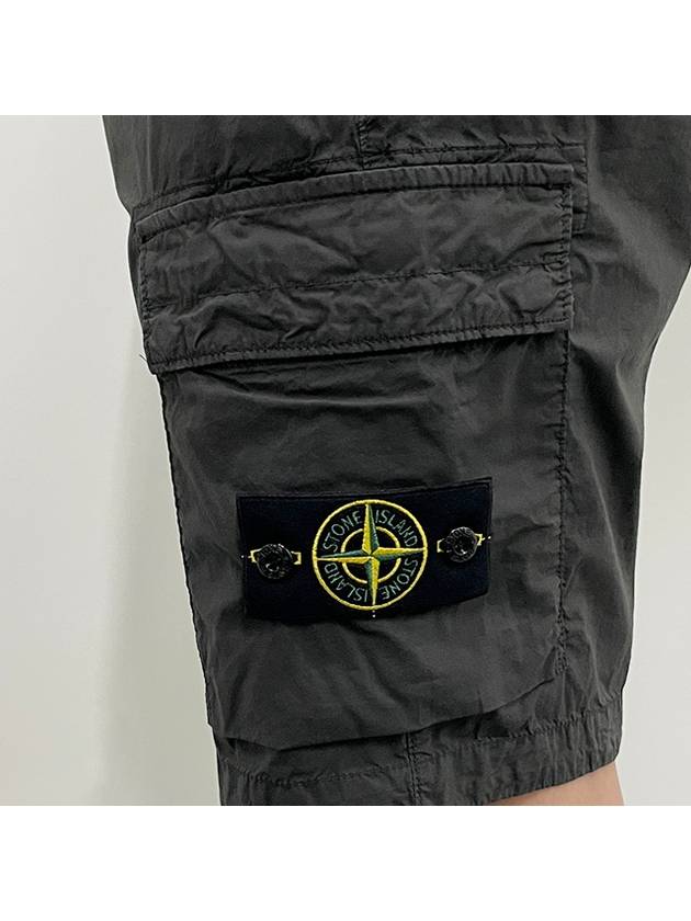 Light Stretch Cotton Bermuda Shorts Dark Grey - STONE ISLAND - BALAAN 6