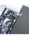 CC Logo Star Hair Chouchou Twilly Scarf Headband Detachable Silk Dark Gray AA8009 - CHANEL - BALAAN 4